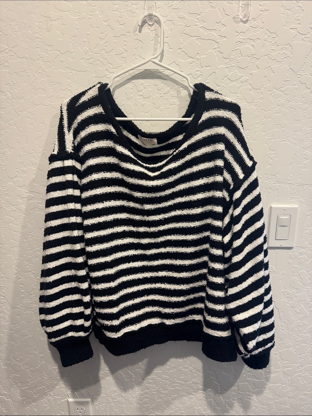 WE THE FREE Striped Black and White Women's Sweater